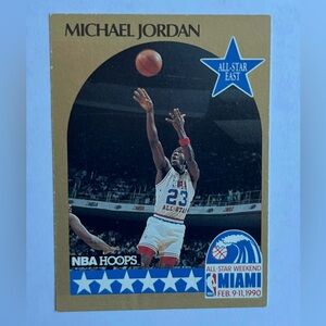 NBA Michael Jordan NBA Hoops 1990 Basketball Card